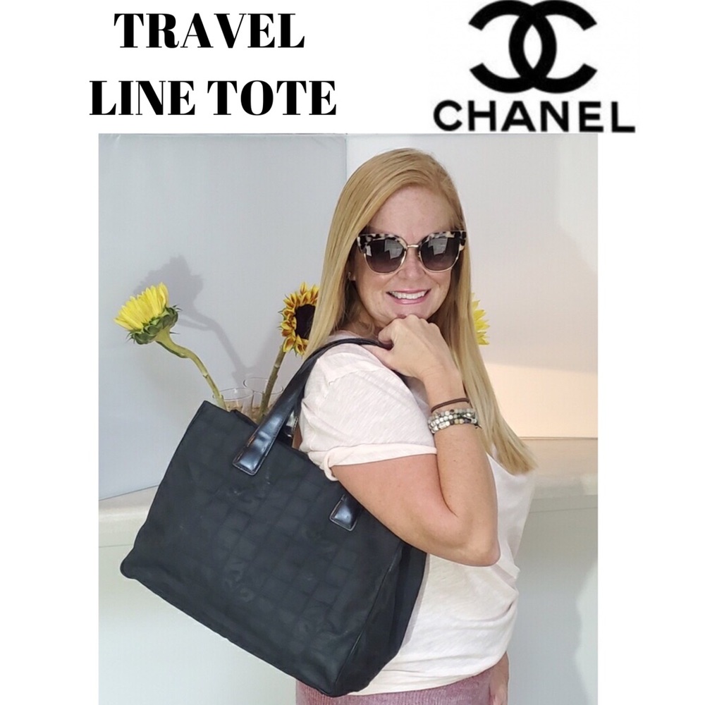 CHANEL Travel Line Tote with Authenticity Card - Picture 2 of 16